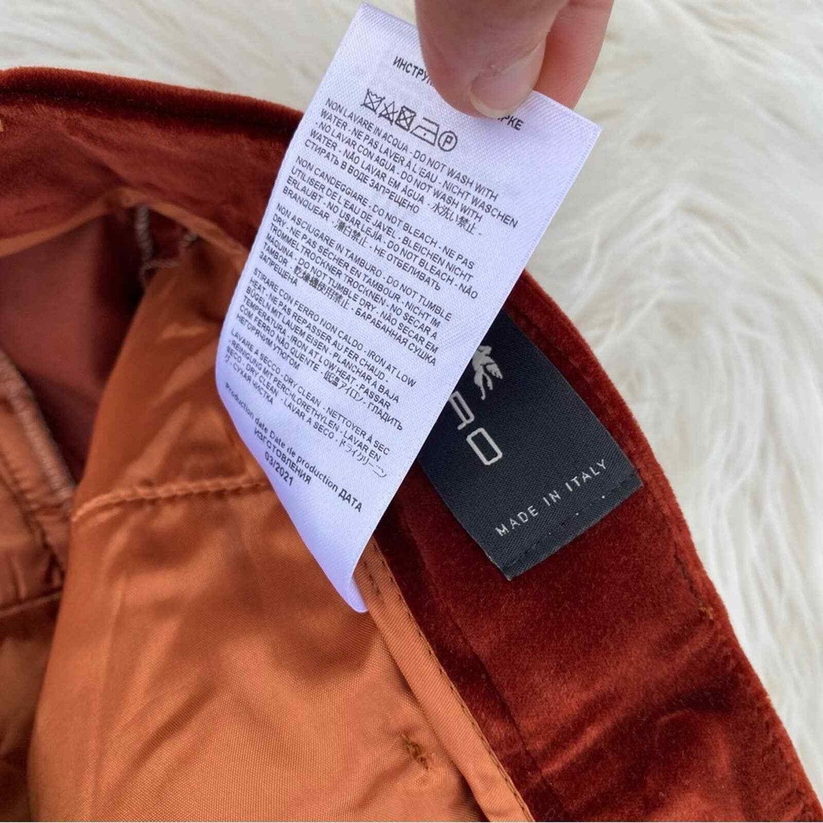 ETRO med brown Velvet Slim straight Fit pleat Tuxedo Dress