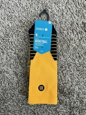 stance basketball socks solid crew size Medium in mens.