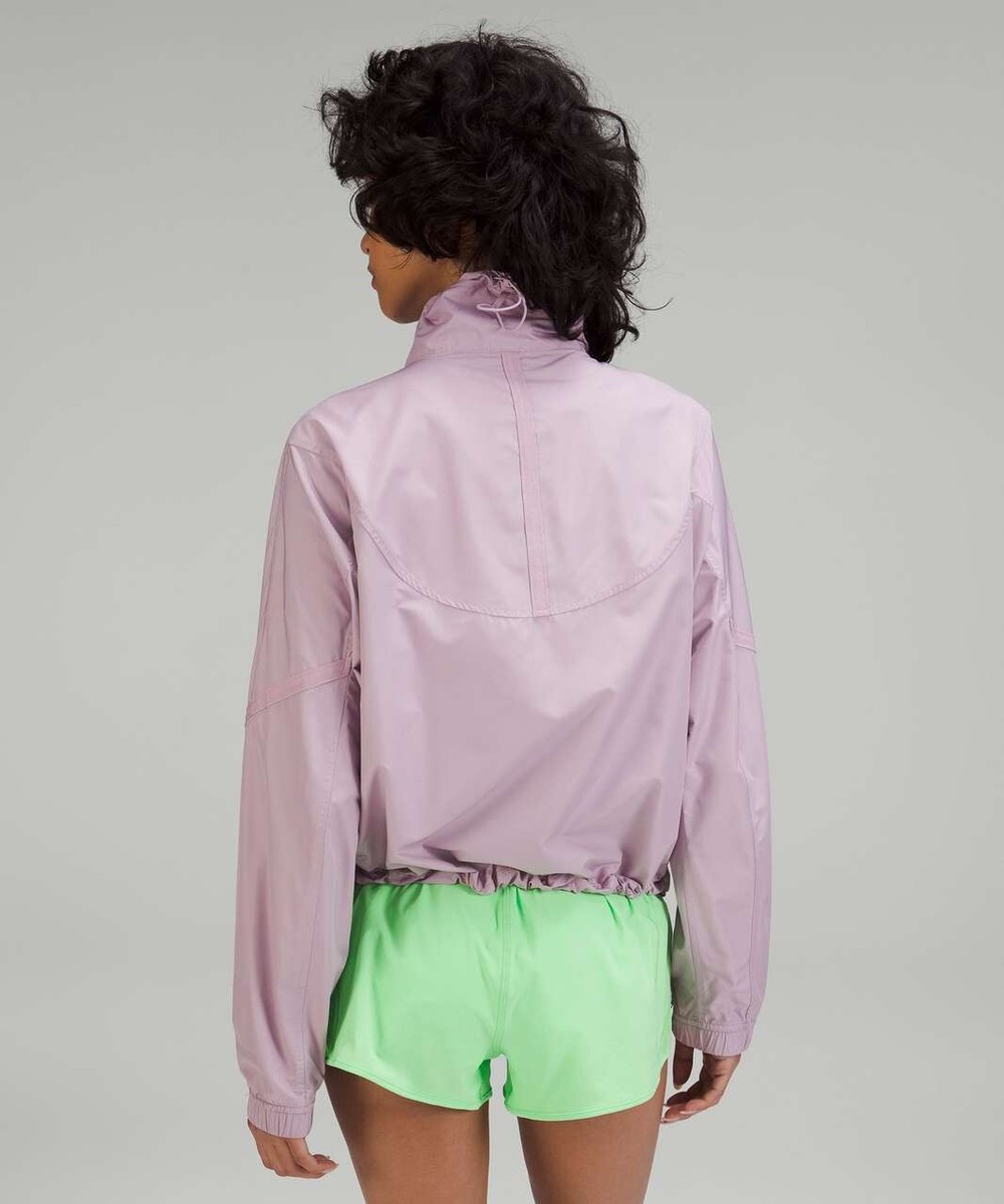 Lululemon Lightweight Water Resistant Cropped Track Jacket Dusty