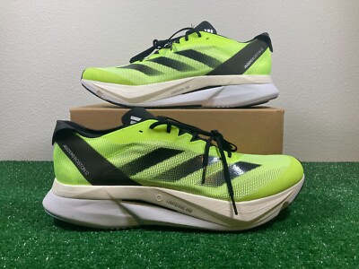 Size 13 - adidas Adizero Boston 12 Lucid Lemon Black for