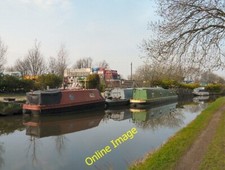 Photo 6x4 Adamson Wharf Hyde/SJ9494 Narrowboats on the Peak Forest Canal c2012