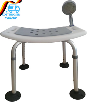 Adjustable Bath Chair,Höhenverstellbar Duschhocker, Anti-Rutsch Badsitz Duschhil