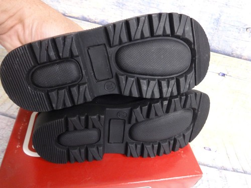 LA Underground Black MaryJane Style Shoes Girls Toddler - Size 10 Pink Flowers - Picture 9 of 12