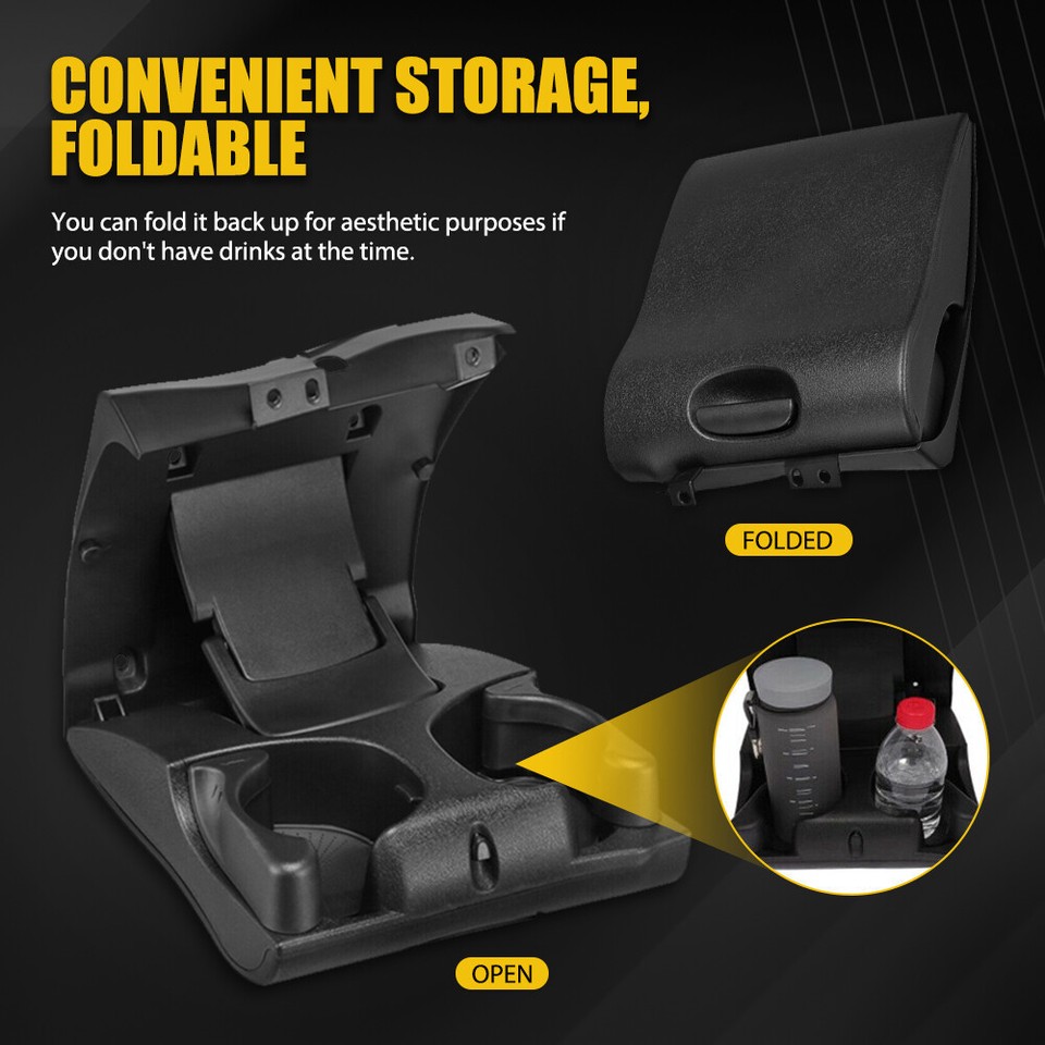 Cup Holder & Instrument Panel For 1998-2001 Dodge Ram 1500/2500/3500 - Black - View #7