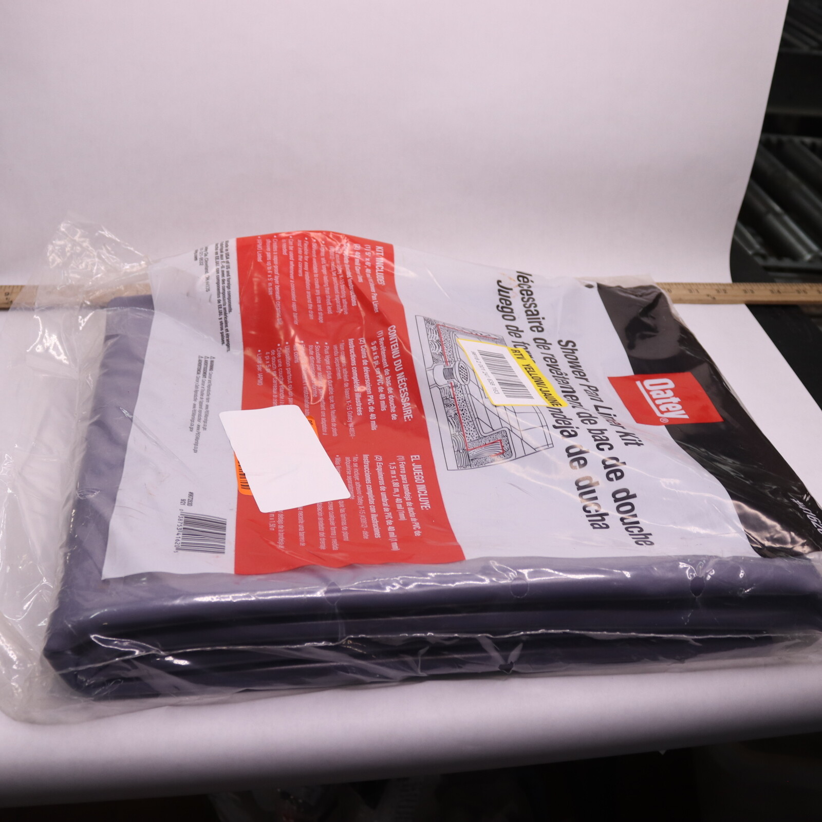 Oatey Shower Pan Liner Kit PVC Gray 72"L x 60"W 41620 eBay