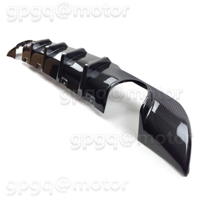 For Chrysler 300 SRT 15-2022 Carbon Fiber Shark Fin Rear Bumper Diffuser Valance