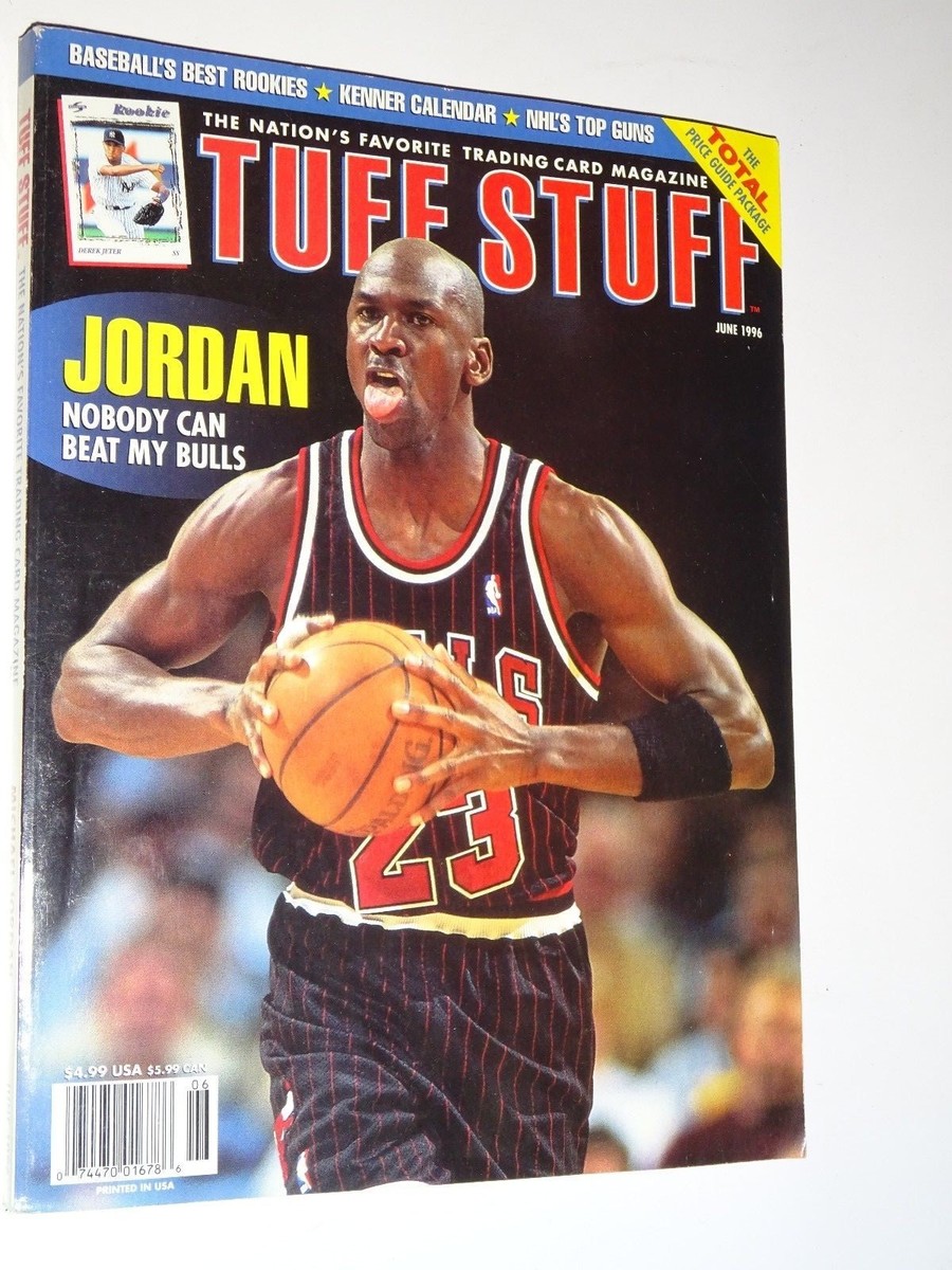 1996 Tuff Stuff Magazine June issue Michael Jordan Chicago Bulls