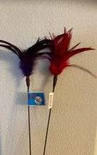 GO CAT KITTY DUSTER  18 " INTERACTIVE CAT TEASER TOY 2 COUNT