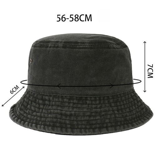 Unisex Men Women WASHED COTTON Sports Bucket Hats Fisherman Hat Outdoor Camping - Picture 8 of 22