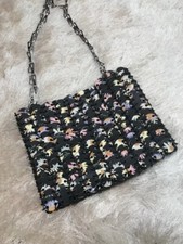 $1890 Paco Rabanne Iconic Chain-mail Floral Bag Black