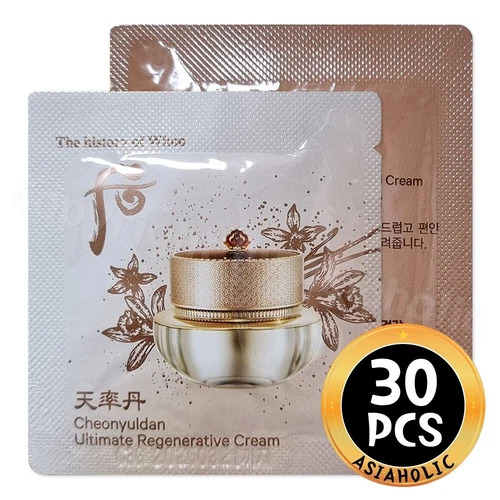 The history of Whoo Cheonyuldan Ultimate Regenerative Cream 1ml x 30pcs Newest