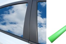 6x PREMIUM A B C S&auml;ule T&uuml;r Leisten Auto Folie Set Hellgr&uuml;n Matt viele Fahrzeuge