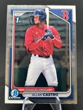 Allan Castro 2024 MLB Topps Bowman Chrome Base 1st Bowman Prospects Red Sox