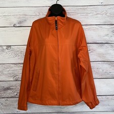 TOMMY HILFIGER Mens Jacket L Orange VINTAGE 90 s Full Zip Pockets