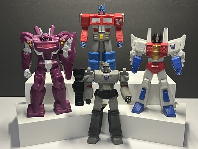 Transformers Titan Guardian Action Figures Optimus Megatron Shockwave Starscream
