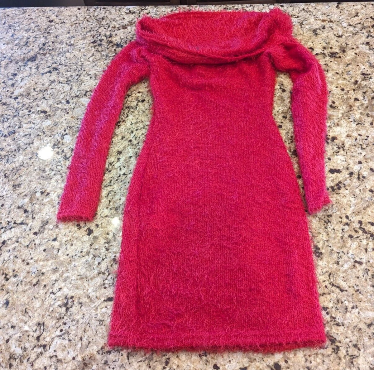 Pretty little thing red bardot dress cheap