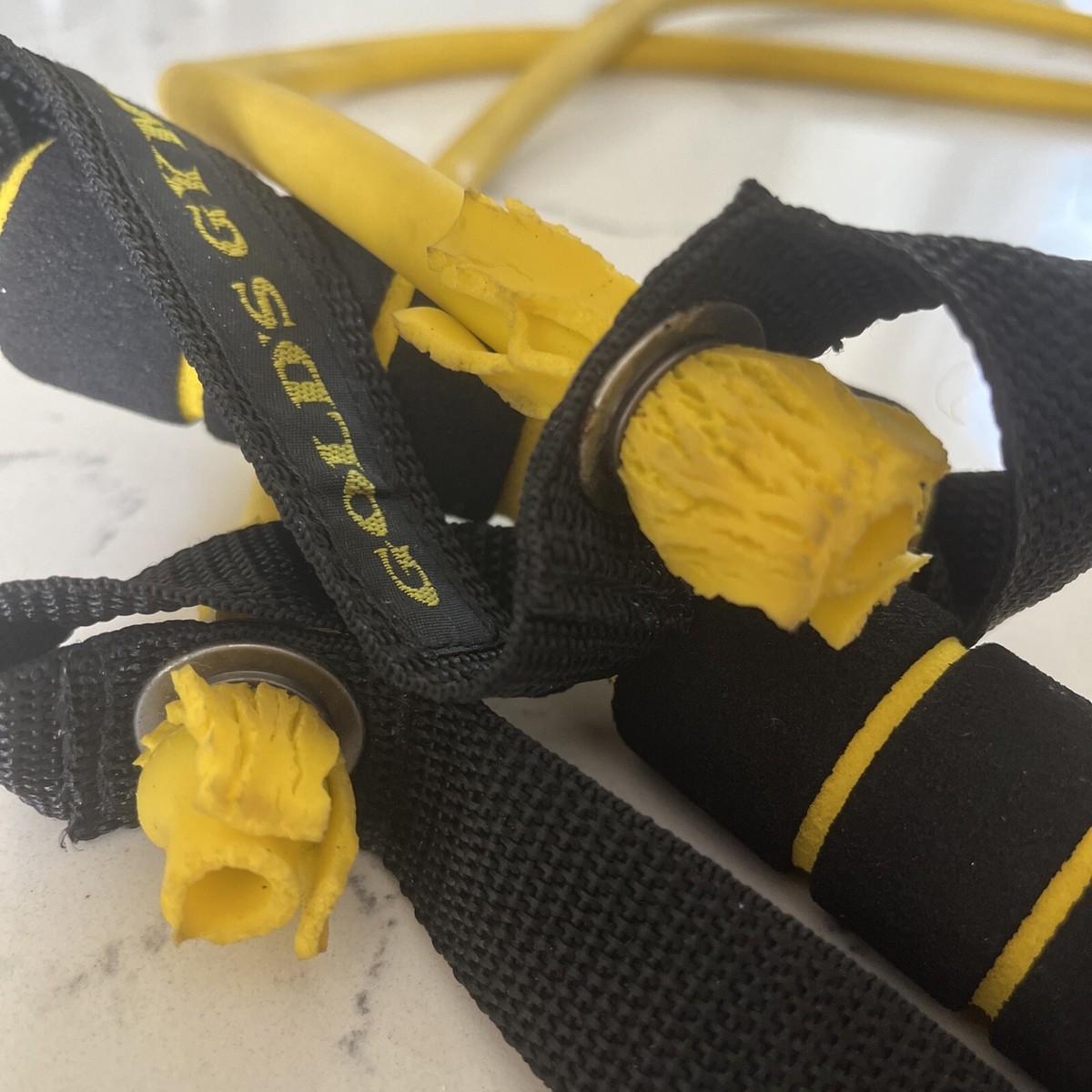Gold's Gym Long Resistance Tube . Yellow | eBay