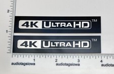 4K Ultra HD Badge Logo Custom Made Aluminum