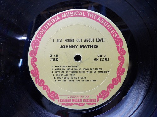 I Just Found Out About Love by Johnny Mathis 12" LP Vinyl Columbia DS 446 - Picture 5 of 5