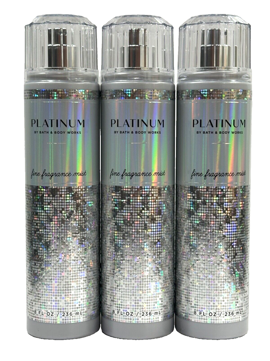 専用 Bath and Body Works Fragrance Mist 3 NEW 3 BATH & BODY WORKS PLATINUM WOMEN FINE FRAGRANCE MIST 8