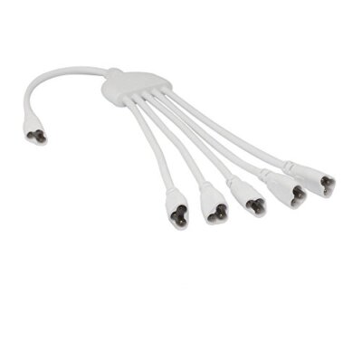 T5 T8 LED Splitter Cable 3Pins LED Wire Conector 5 Way Splitter Extension 1 to 5