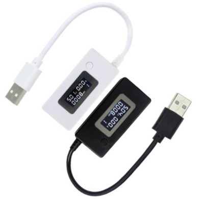 LCD backlight digital screen display ammeter voltmeter charge capacity tester