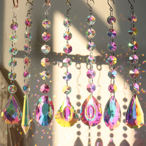 Prism Suncatchers, Hanging Window Crystals, Rainbow Light Catchers - Picture 1 of 24