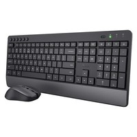 Trust 24530 Trezo Tastatur Und Maus, Schwarz Und Grau