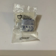 Large Square Light Blue With Blue Sea Grass Ceramic Cabinet Pull