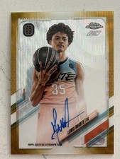 Lewis Duarte 2021-22 Topps Chrome Overtime Elite Gold Wave Refractor Auto 28/50