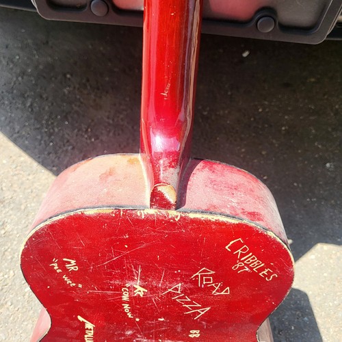 Custom Guitar Pink Floyd Iron Maiden Metallica Vff Road Pizza BB Etched/Signed - Picture 10 of 10