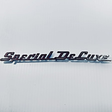 1949 1950 Plymouth Special Deluxe Fender Emblem Script Badge Oem Vintage P18 P20 1949 1950 Plymouth Special Deluxe Fender Emblem Script Badge Oem Vintage P18 P20