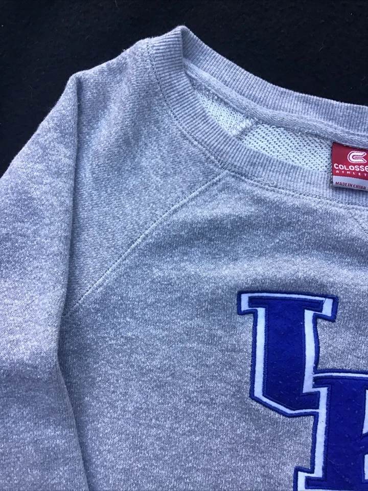 Sudadera UK Wildcats Coliseo Para Mujer’s M Gris Cuello Redondo Manga Raglán Pullover Foto 4 de 4