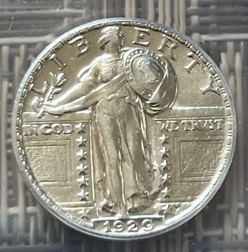 1929 Standing Liberty quarter, ICG AU-55