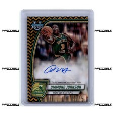 2024-25 Bowman U Chrome - Black Gold Stealth #86 Diamond Johnson Rookie Auto /24