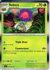 Rabsca 14/191 Pokemon Surging Sparks Holo Mint 🔥 Early Chase Card Free Shipping