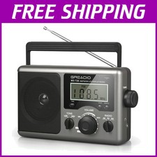 User-Friendly Portable Radio with Big Speaker and Earphone Jack for All Ages