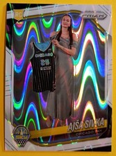 2025 WNBA Panini Prizm Ajsa Sivka White Seismic Wave Prizm (RC) Rookie #85