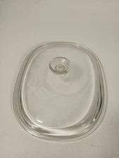 Pyrex DC 1.5C  oval Lid glass replacment 8.5 x 11  for Corningware Casserole