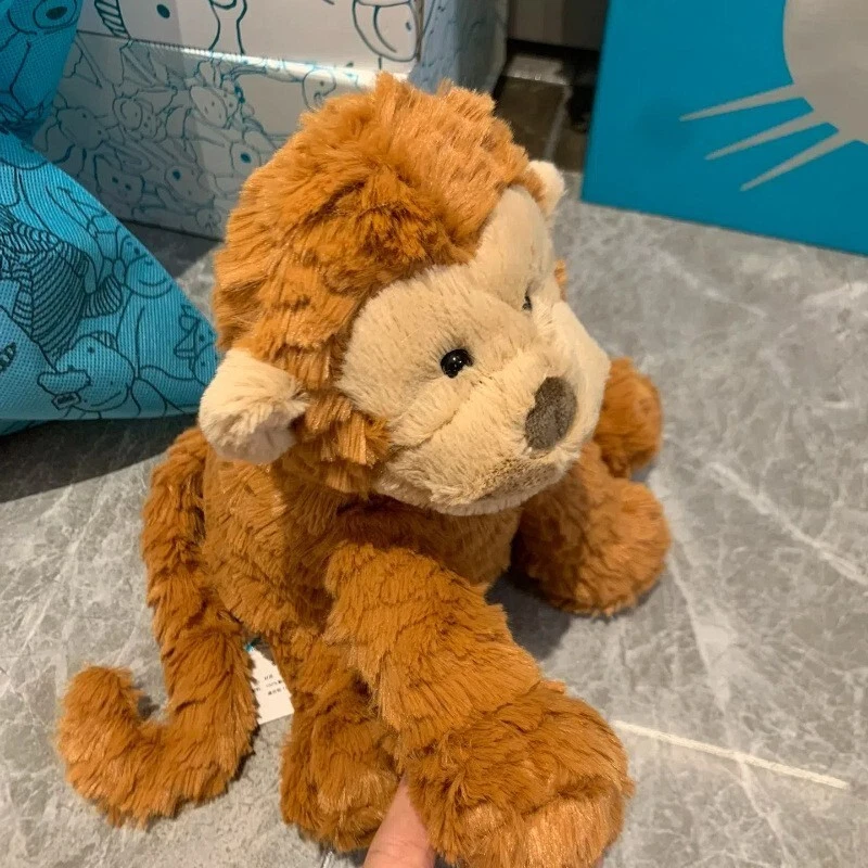 Jellycat Baby comfort toy wavy fur monkey Soft Plush Toys With Tag/Bag Gift 23cm - image 3 of 4