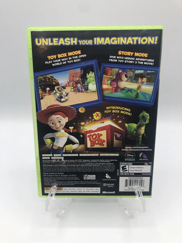 Toy Story 3 (Microsoft Xbox 360, 2010) CIB Completo con Manual Probado Foto 3 de 4