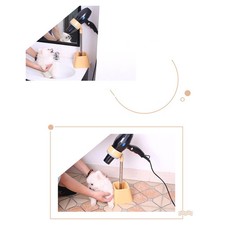 _Hair Dryer Stand Hands Free 180 Degree Rotation Foldable Hair Dryer Holder