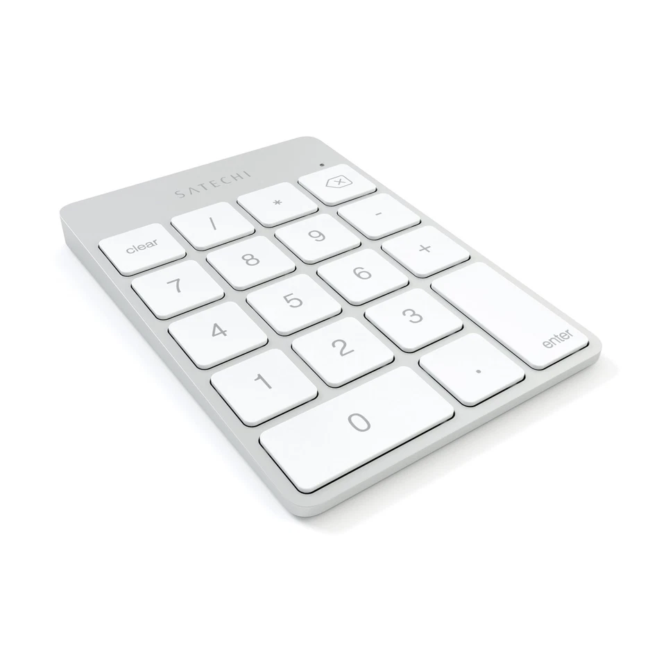 Slim Aluminum Bluetooth Keypad, Wireless Number Pad with 18 Keys, Micro USB R... - Image 2 of 4