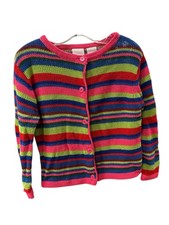 Vintage UR It Knitted Button Up Multicolor Sweater Size 4T. Excellent Condition