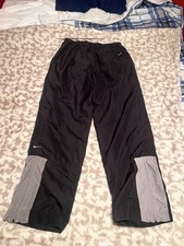 Nike Track Pants Y2K Vintage Wide-Leg Mini Swoosh Size M