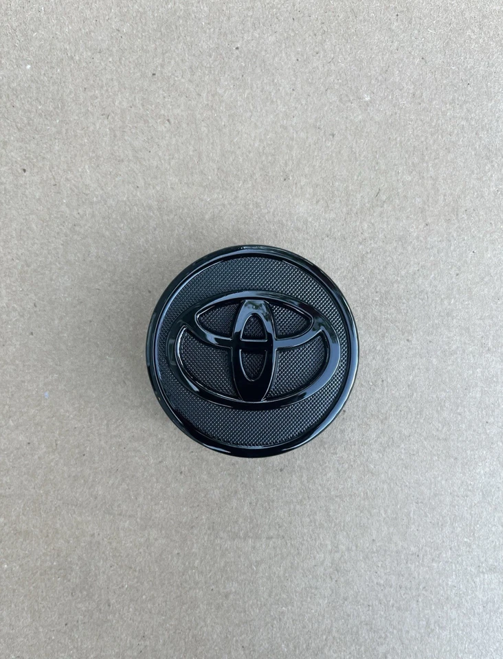 4x TOYOTA 57mm Full Black Wheel Center Caps- Corolla, Prius, Yaris - Image 3 of 4