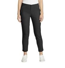 Eddie Bauer Women's Horizon Straight Ankle Pant UPF 50 Black Size 10