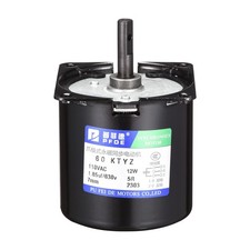 Permanent Magnet Synchronous Gear Motor 5RPM 110V 12W 50/60Hz CW/CCW Control AC