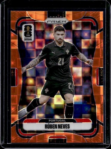 2026 Panini Prizm World Cup Ruben Neves Orange Pandora #/215 Portugal