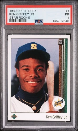 Star Ken Griffey Jr 1989 Star Ken Griffey Jr #1 Rookie